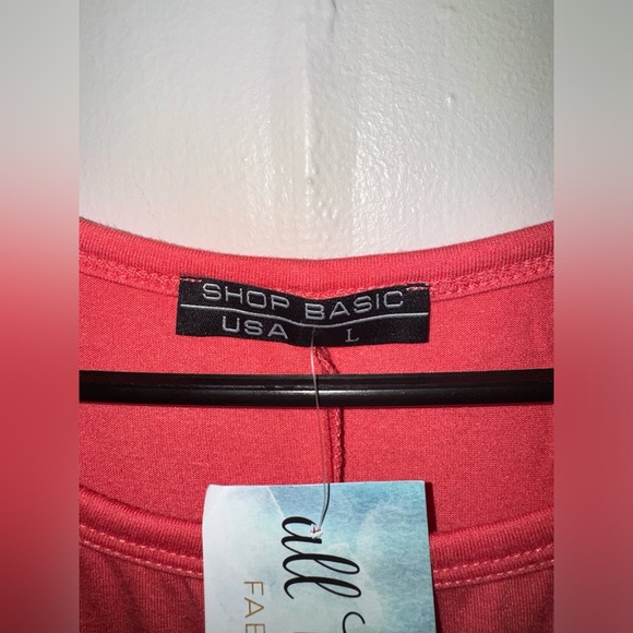 Shop Basic You Oughta Know Basic Pocket Mini Dress in Punch Size Large NEW - Picture 4 of 7